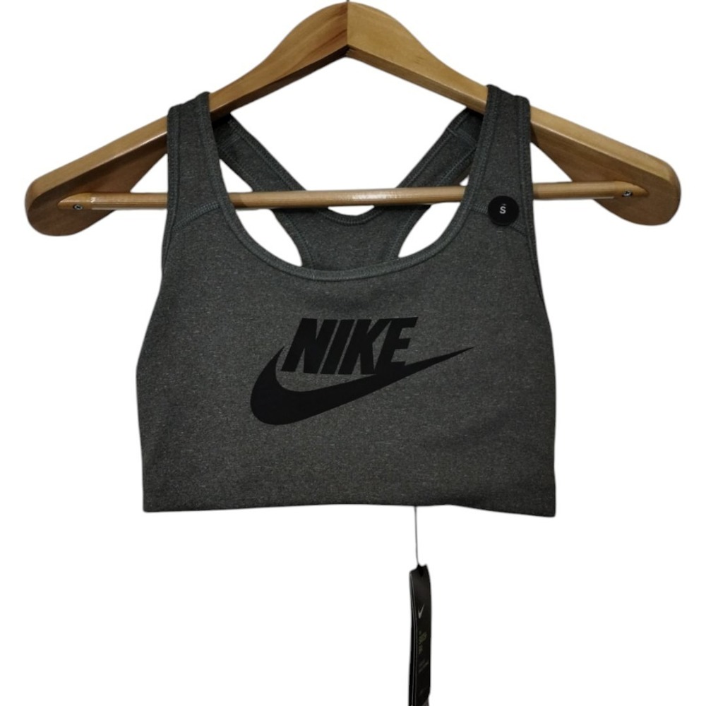 Nike Pro Swoosh Futura Racerback Sports Bra Medium Support Yoga‎ Running Workout